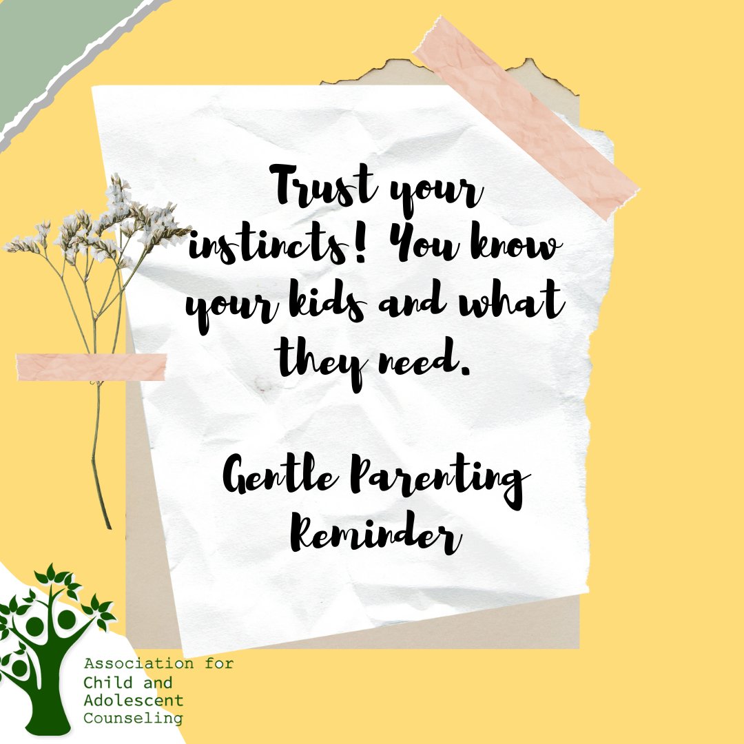 When I work with new parents, a lot of what I do is encourage them to trust their intuition. No one knows your kiddos the way you do. #parenting #acac