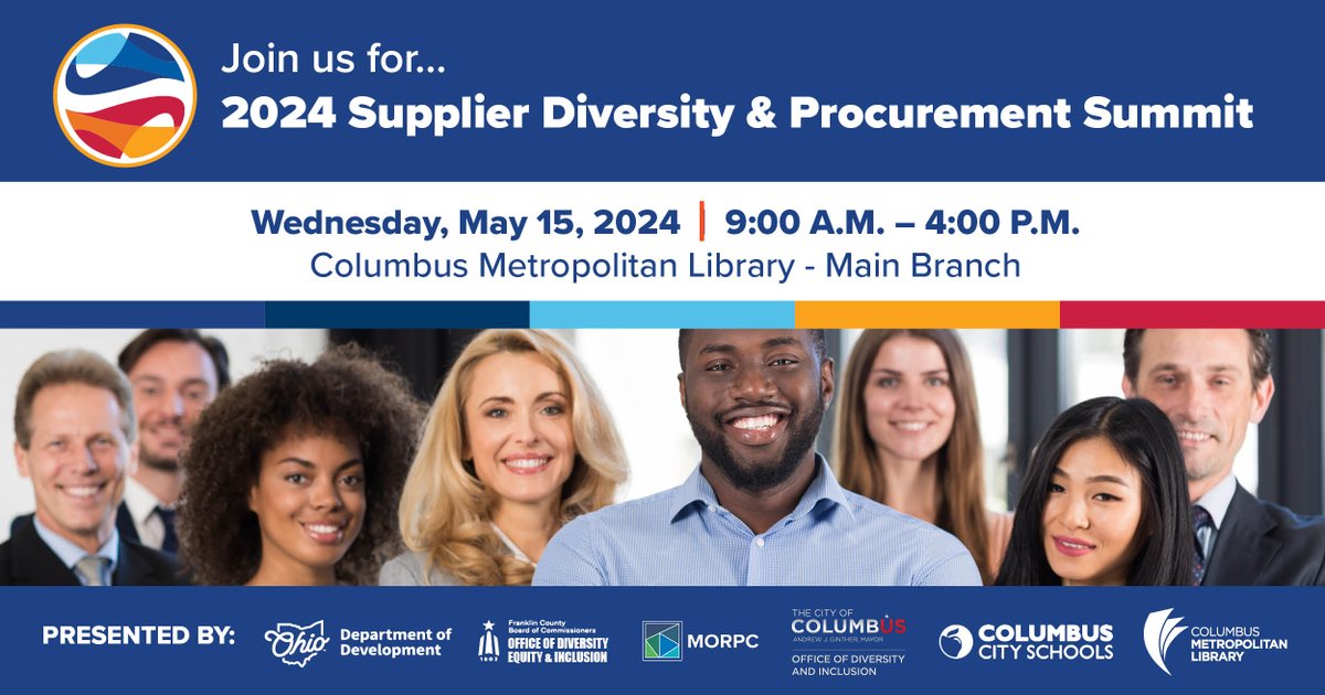 Event Reminder: There’s still time to register for our joint Supplier Diversity & Procurement Summit on 5/15/24!The deadline to register is 5/8/24. This event is FREE, but registration is required, and spaces are limited. ow.ly/F9uO50RsXK8 #SupplierDiversity  #SDPSOhio24