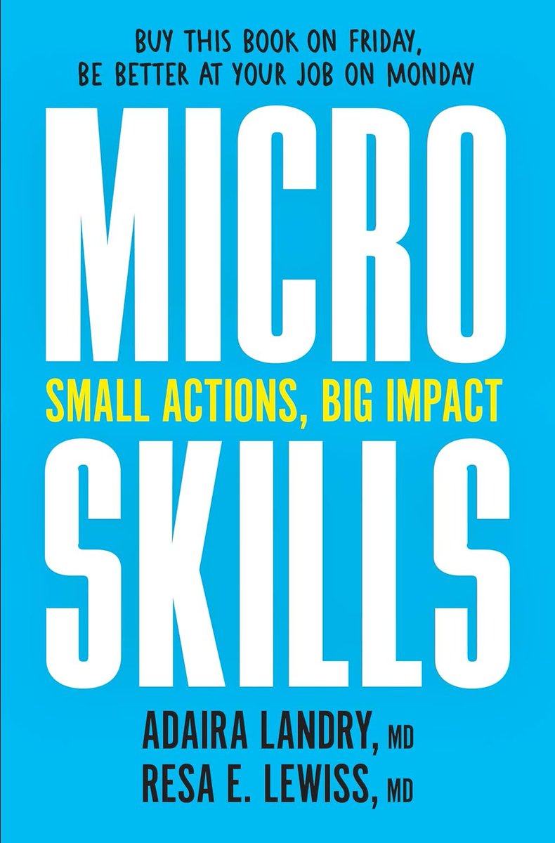 Our keynote speaker Dr. @ResaELewiss is the co-author of Microskills: Small Actions, Big Impact along with @AdairaLandryMD. This is a fantastic practical book for career development at all stages. Books will be provided for attendees! amazon.com/MicroSkills-Sm…