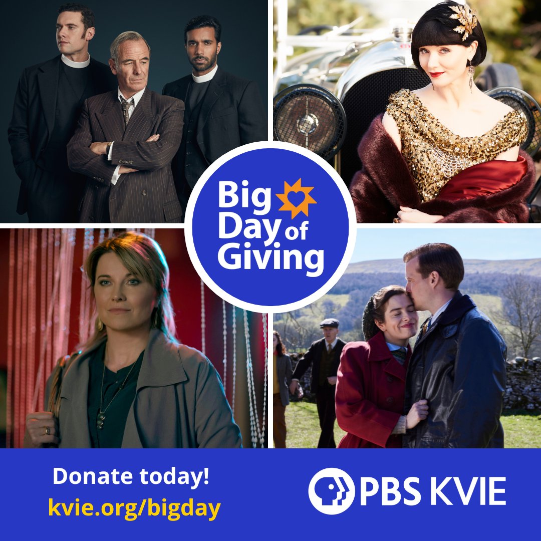 Viewers like you make heartwarming dramas and captivating mysteries possible! ❤️ On this Big Day of Giving, please consider a donation to PBS KVIE. Visit kvie.org/bigday to support your favorite dramas with a donation today! #BDOG2024