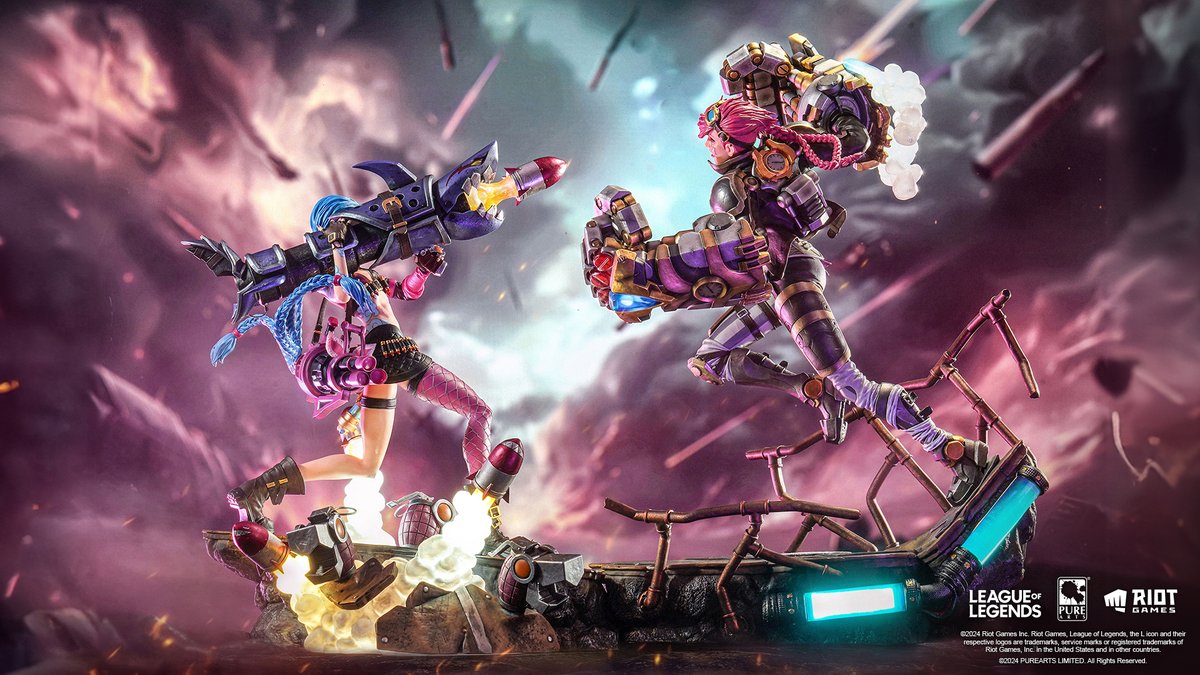 Choose your champion! 

The League of Legends Jinx &amp; Vi 1/6 Scale Statues are available now! 

Are you choosing Jinx, Vi, or both?

Pre-order NOW ➡️ ow.ly/kLH350RuQiT