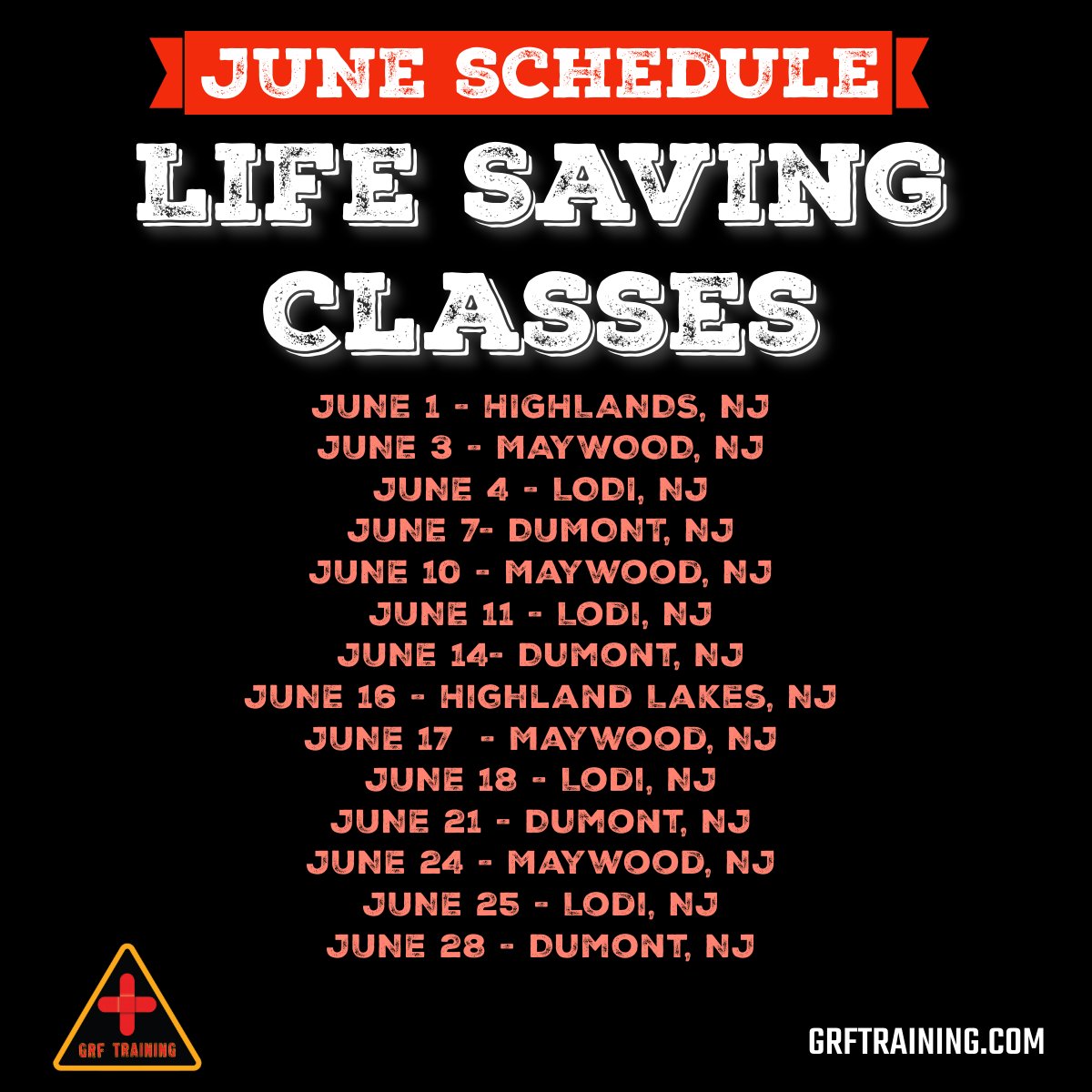 Contact GRF Training today to enroll in a class. You never know when the need for these skills might unexpectedly arise.
(201) 596-4204
Skills Save Lives!
#cprtraining #americanredcross #firstaidtraining #cardiacarrestsurvivor #June2024 #skillssavelives #Juneclasses #GRFTraining