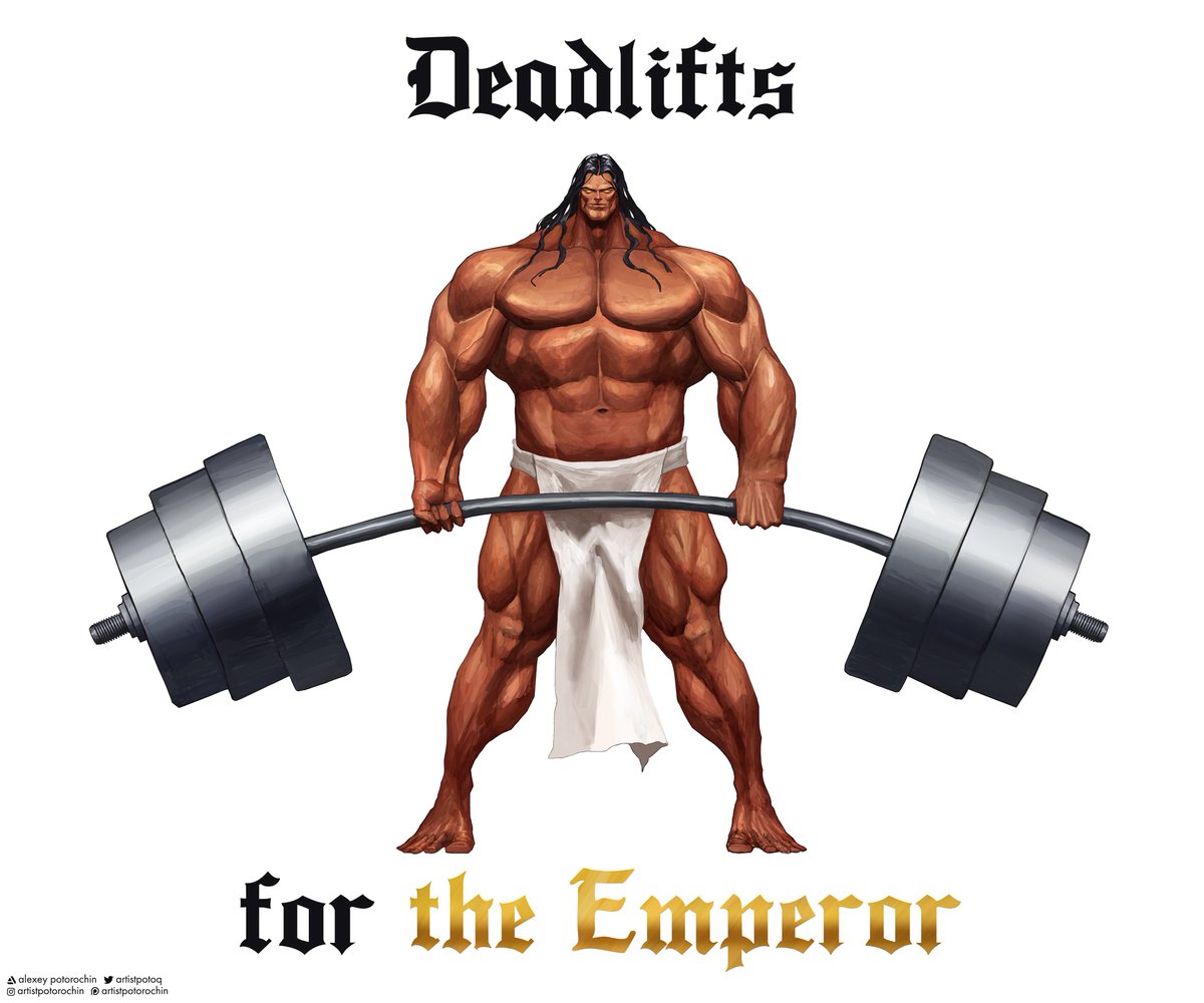 Emperor of the deadlift

Gladly painted it for 'Deadlifts for the Dark Gods', a t-shirt store

#warhammer #warhammer30k #horusheresy #theemperor #spacemarines