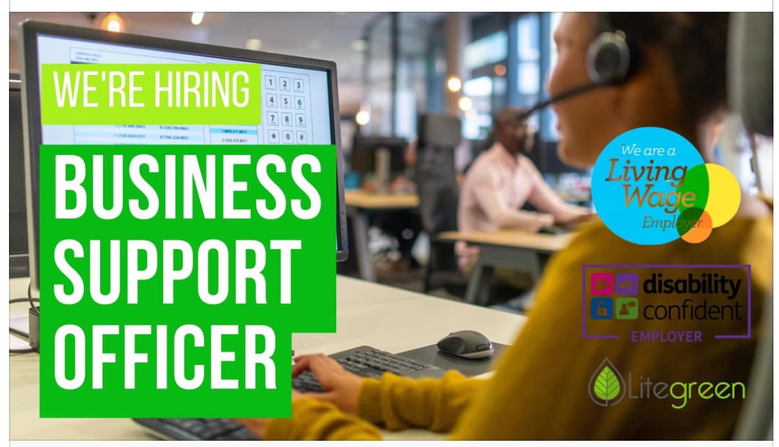 #NWalesHour 
#energyefficient 
#recruiting 

<a href="/LitegreenCIC/">Litegreen Foundation CIC</a> sister company <a href="/LitegreenLtd/">Litegreen</a> are busy recruiting for a Business Support Officer.
More details of their vacancy can be found at; facebook.com/share/WaWjfr4A…