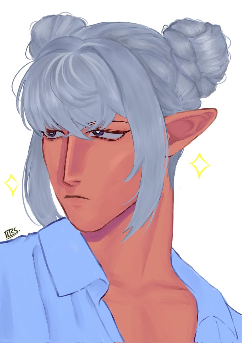 [ffxiv] Estinien with a new hairstyle to effectively beat the heat🌡
