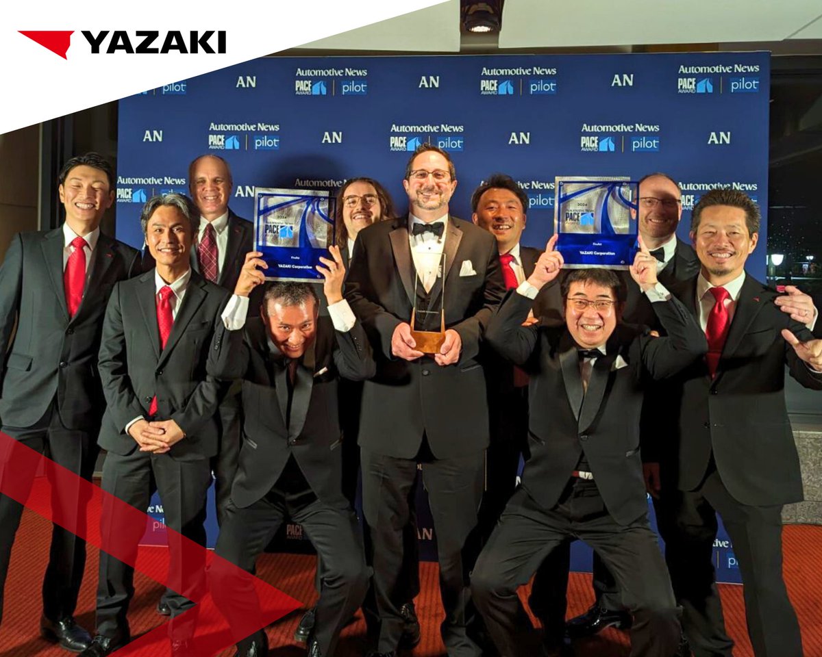 #Yazaki has been honored with a 2024 Automotive News #PACEAward, recognizing advancements with our battery busbar module technology. This award is a testament to our commitment to #innovation & excellence in the #automotiveindustry.