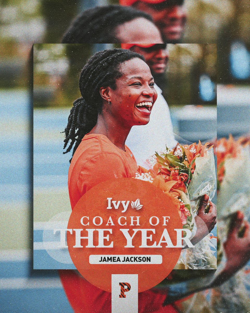 Coach of the Year! After leading the Tigers to a fifth-straight Ivy title & NCAA Tournament appearance, Jamea Jackson receives the Ivy League's top coaching honor! 🔗: bit.ly/4a2p7Jp