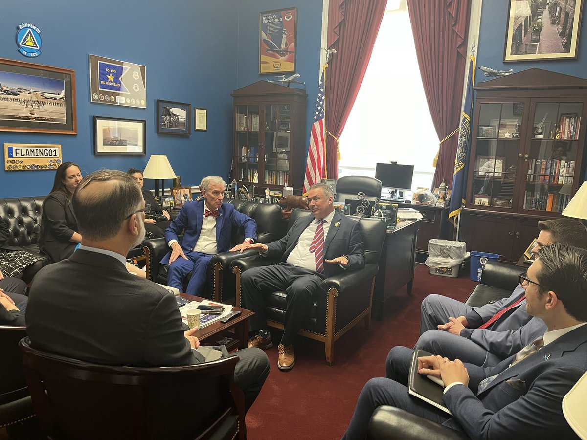 It was great to meet with the Planetary Society’s CEO Bill Nye and President Dr. Bethany Ehlmann to discuss our nation’s role in space, science and exploration. NASA needs funding to avoid long-term cost growth, fueling growth in American support quality and high-paying jobs.