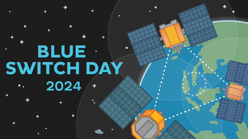 landsharkz's tweet photo. It's Big Blue Switch Day... and you know what that means?! A new geocaching souvenir! Find a cache, attend an event or visit an AL stop between May 2 and 5th to earn a shiny new piece of digital bling! https://t.co/sSSybdc2jK
