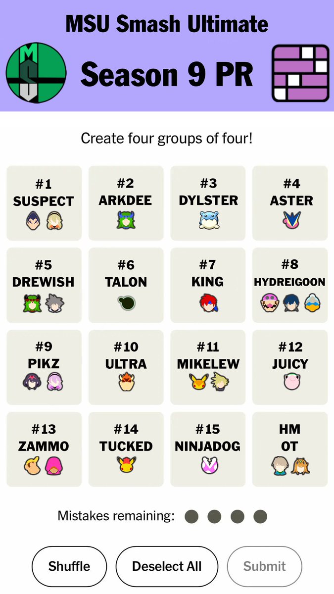 MSU Smash Ultimate tweet media