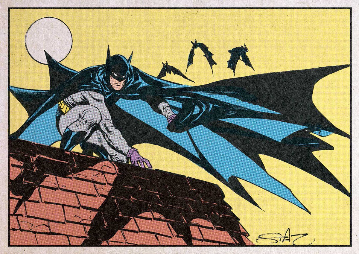 Classic Batman Artwork by @StazJohnson #Batman #comicbooks #comicart