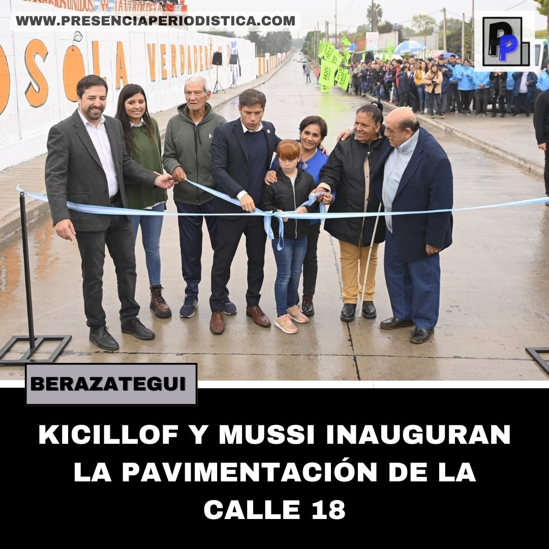 Kicillof y Mussi inauguraron la pavimentación de la Calle 18

+ INFO >> presenciaperiodistica.com/index.php/bera…

#Berazategui #Sociedad #Kicillof #Mussi