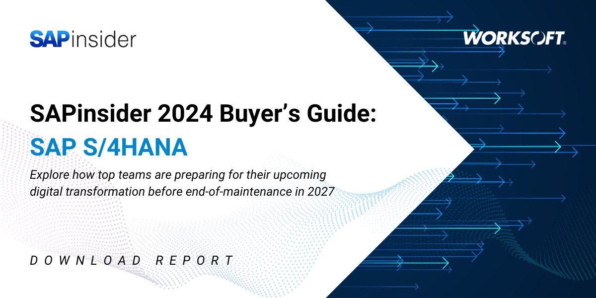 In the new SAPinsider 2024 Buyer's Guide: SAP S/4HANA, dive deep into the world of SAP S/4HANA and explore the latest trends, challenges, and opportunities shaping the ERP landscape. Make sure your team stays ahead in the years to come! 

Download now: hubs.ly/Q02vW3fX0
