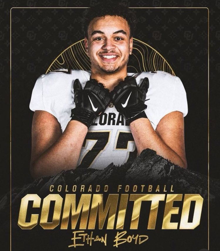 Michigan State transfer OL Ethan Boyd has committed to Colorado.

Boyd started a couple of games last year and was penciled in as the starter for them this season.

6'7' 325-pound man competing for a starting spot on our line!