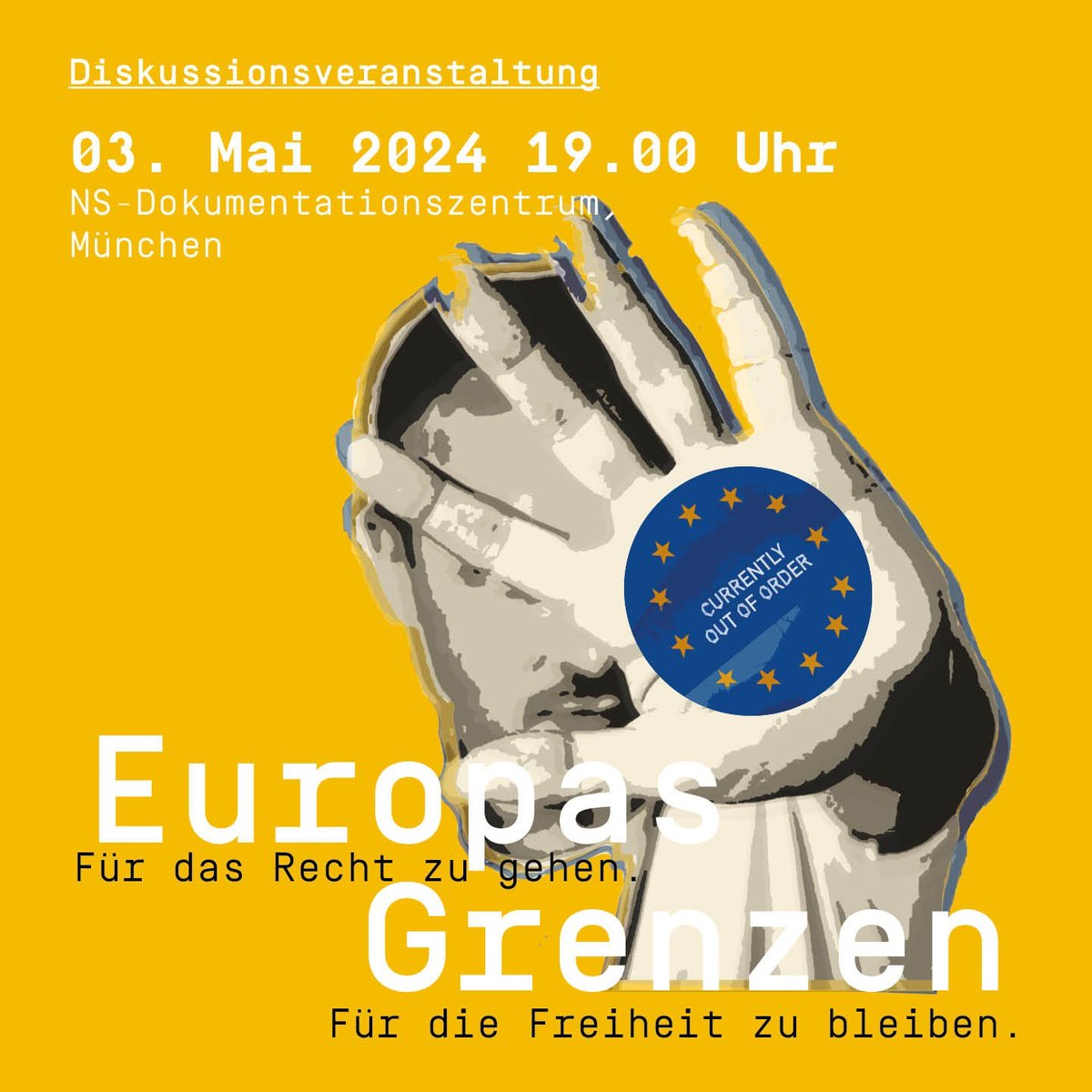 Für das Recht zu gehen. Für die Freiheit zu bleiben. Ich freue mich auf die morgige Diskussion mit @EvRedecker und @RubenNeugebauer im @nsdoku. Schaut vorbei! Freitag, 3. Mai um 19 Uhr im NS-Dokumentationszentrum in München. Mehr Infos: medico.de/termin/2024-05…