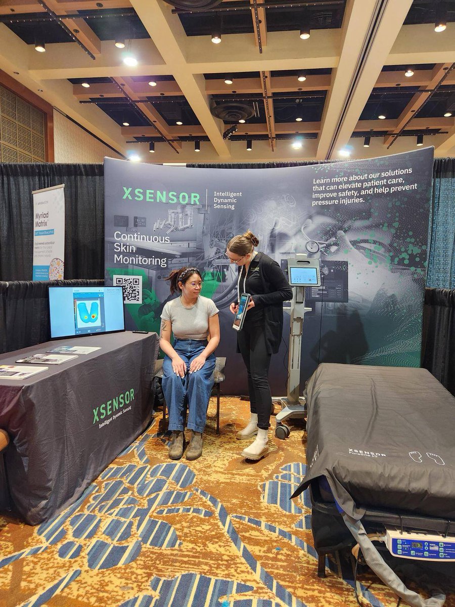 XSENSOR's tweet image. Are you attending @NSWOC in Calgary, Alberta? Let&apos;s discuss our #PressureInjury prevention capabilities using our #ForeSite Pressure Mapping Systems. Drop by booth 10 or schedule a hands-on demo of one of our systems: hubs.li/Q02vXXRb0 #ContinuousSkinMonitoring