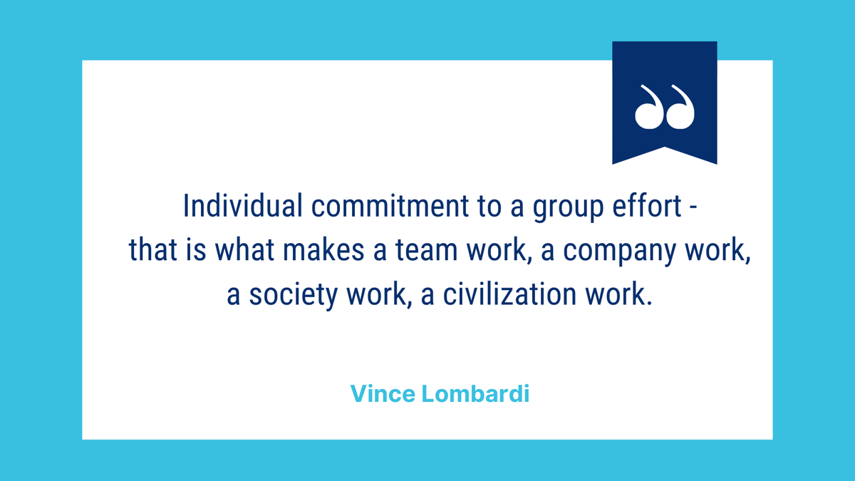 In whatever we do, if we work together toward a common goal, we can accelerate our progress and really make an impact. #ThursdayThoughts #Leadership