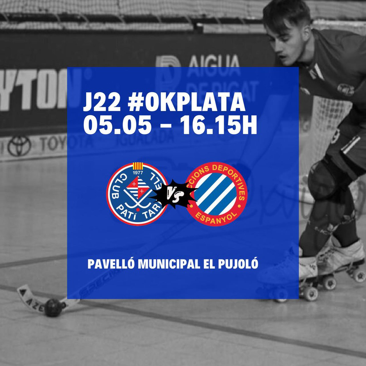 Club Patí Taradell (@cptaradell) on Twitter photo 🚨 DIUMENGE ÚLTIM PARTIT DE LA TEMPORADA 🚨
🏑 <a href="/cptaradell/">Club Patí Taradell</a> 🆚 <a href="/SDEspanyol/">SDEspanyol</a>
🏆 Jornada 22 #OkPlataSud
📆 05/04
⏱️ 16:15
📍El Pujoló
🔵⚪️🔵⚪️ 🚨 DIUMENGE ÚLTIM PARTIT DE LA TEMPORADA 🚨
🏑 <a href="/cptaradell/">Club Patí Taradell</a> 🆚 <a href="/SDEspanyol/">SDEspanyol</a>
🏆 Jornada 22 #OkPlataSud
📆 05/04
⏱️ 16:15
📍El Pujoló
🔵⚪️🔵⚪️