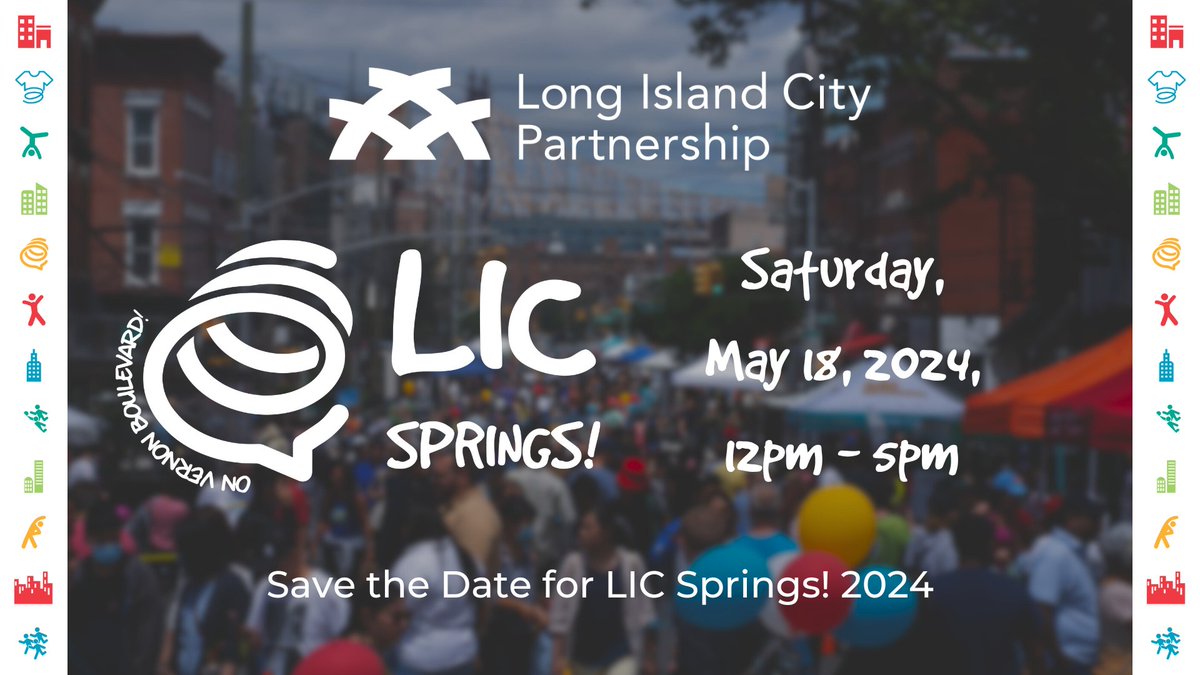 Join Riis Settlement on May 18th on Vernon Boulevard for the annual #LICSprings street festival! We'll be offering free henna painting, Riis merch, and sharing information about our programs and services at our booth. Visit LICQNS.com for more details!