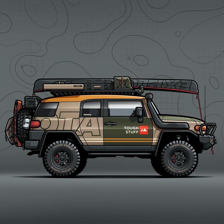 According  to Pinintrest, this is how an FJ Cruiser overland build would  look. Your thoughts?