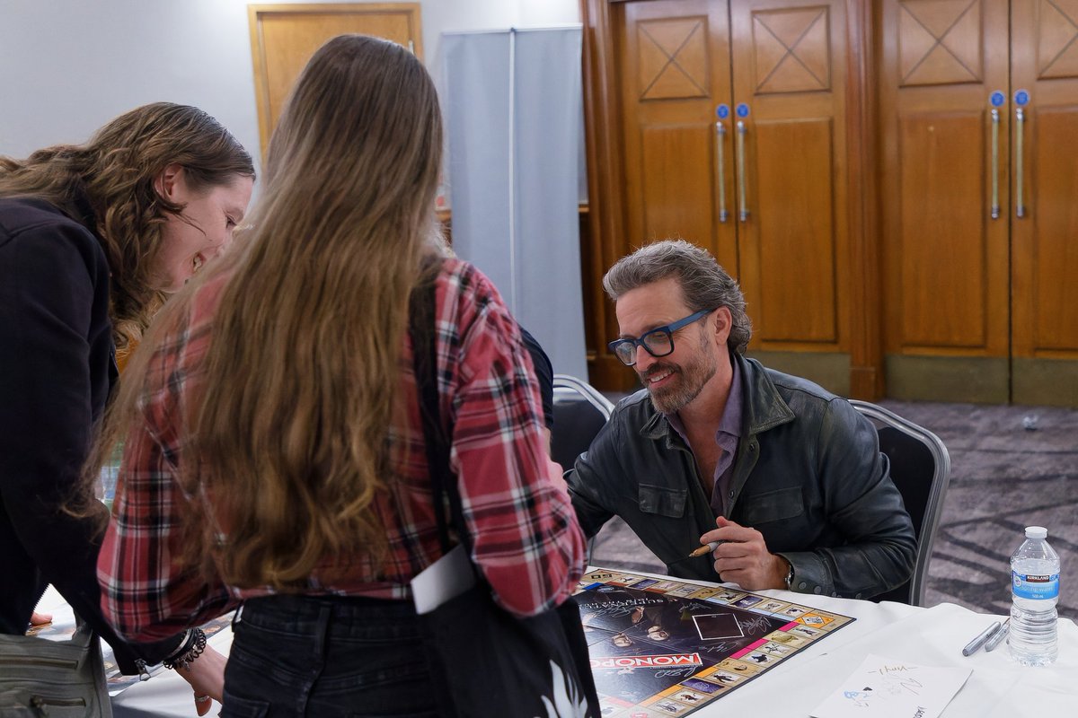 Rob Benedict meeting fans and signing autographs while attending Starfury Cross Roads 8 last week