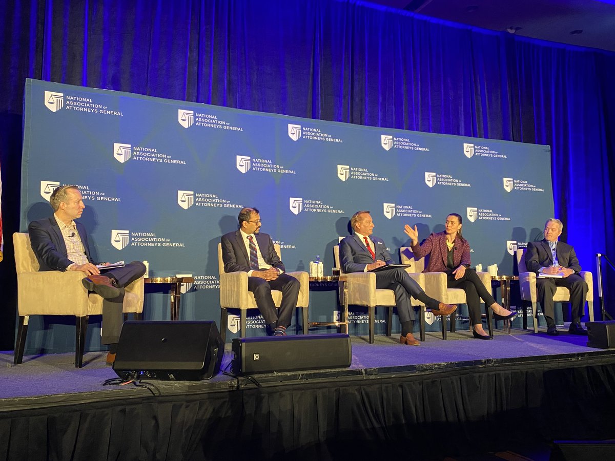 CISA Senior Advisor Cait Conley spoke about the intersection of election security & AI at @NatlAssnAttysGn's spring symposium in Chicago. She discussed how we work with our partners to defend against a range of threats. See how we help to #Protect2024: cisa.gov/Protect2024