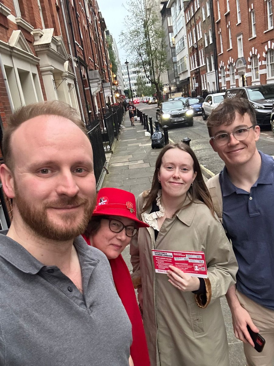 GOTV for @SadiqKhan and @JSmallEdwards here in West End.