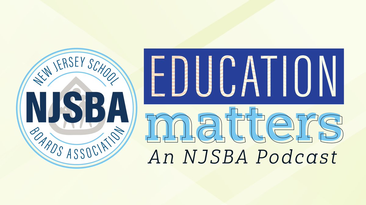 'Education Matters: An NJSBA Podcast' premieres May 6 @ 1:30 p.m.! 🎙️ Hosted by Ray Pinney, w/ guest Dr. David Aderhold, discussing the teacher shortage. Join the conversation live by calling 609-278-5244. Streamed live on NJSBA's social media. More info: njsba.org/news-publicati…