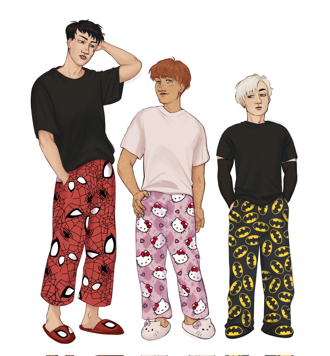 These are their canonical everyday outfits 
#kevinday #neiljosten #ANDREWMINYARD  #aftg #взг