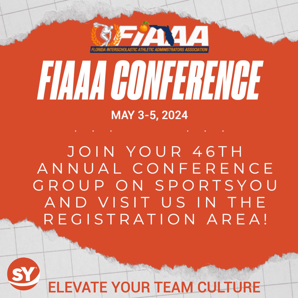sportsYou is attending the FIAAA Conference! Join your 46th annual conference group on sportsYou and visit us in the registration area. Elevate your team culture with sportsYou.🏆 #sportscommunication #sportsyou