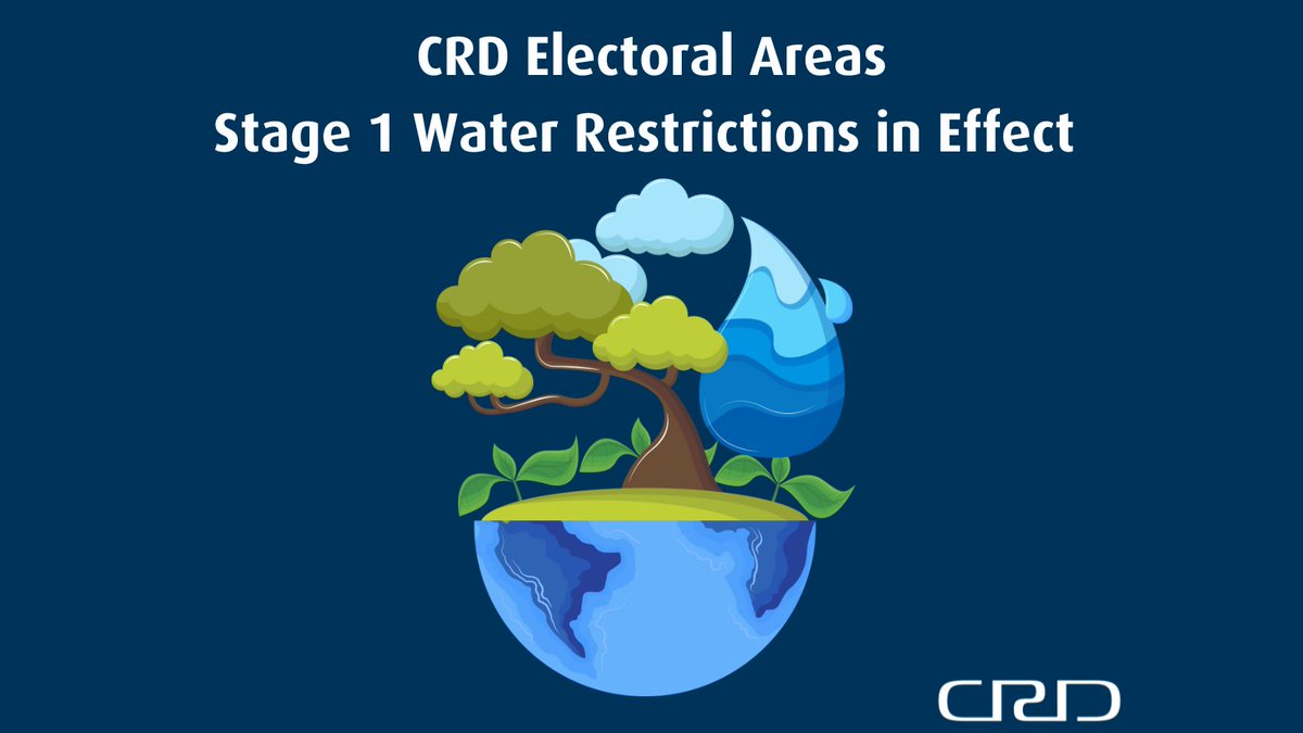 If you live in Salt Spring Island, the Southern Gulf Islands or Juan de Fuca, Stage 1 water restrictions are now in effect. You can learn more about electoral area water restrictions and Bylaw 4492 on our website: ow.ly/umwp50Rv41N