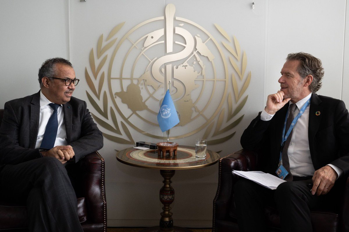 Good meeting with @DKAmb_UNGva Ib Petersen about my upcoming visit to #Denmark, the ongoing Member State negotiations on the #PandemicAccord, and the @WHO Investment Round. Thanked him for 🇩🇰's staunch support for global health.