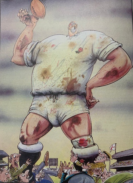 RUGBY 🏈 1990's cartoon from Punch magazine