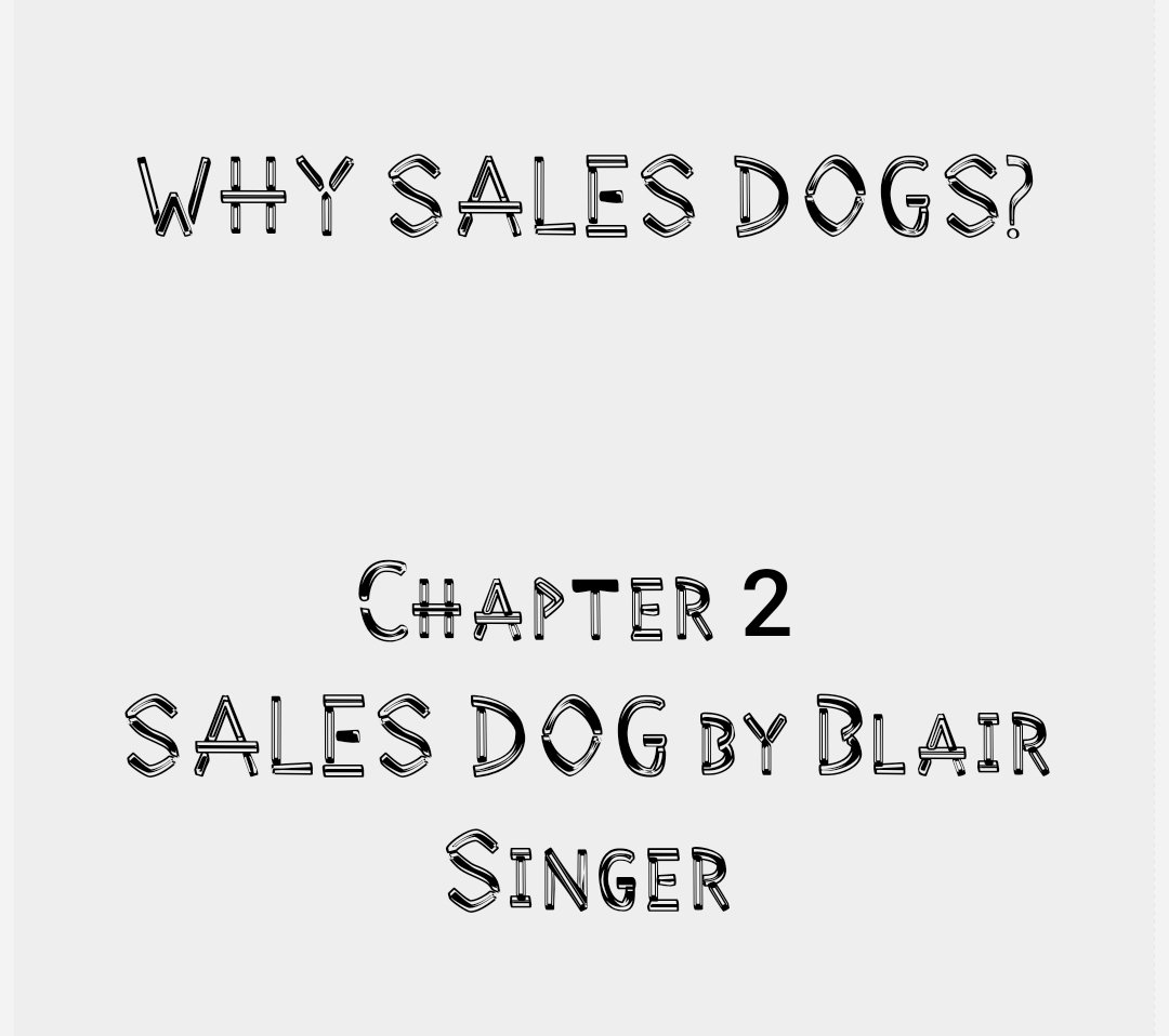 Real1Lion's tweet photo. Chapter 2 of sales Dogs

#Entrepreneur
#sales #eurovisiongr 
#blairsinger #robertkyosaki #richdadpoordad https://t.co/erwjigO6ft