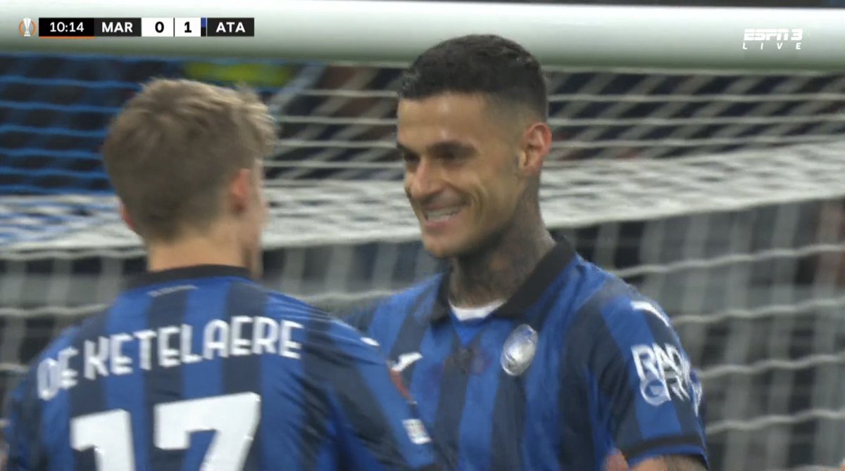 1-0 Atalanta. GIANLUCA SCAMACCA OPENS THE SCORE AWAY VS OLYMPIQUE MARSEILLE !!!!!!!!!!!!!!