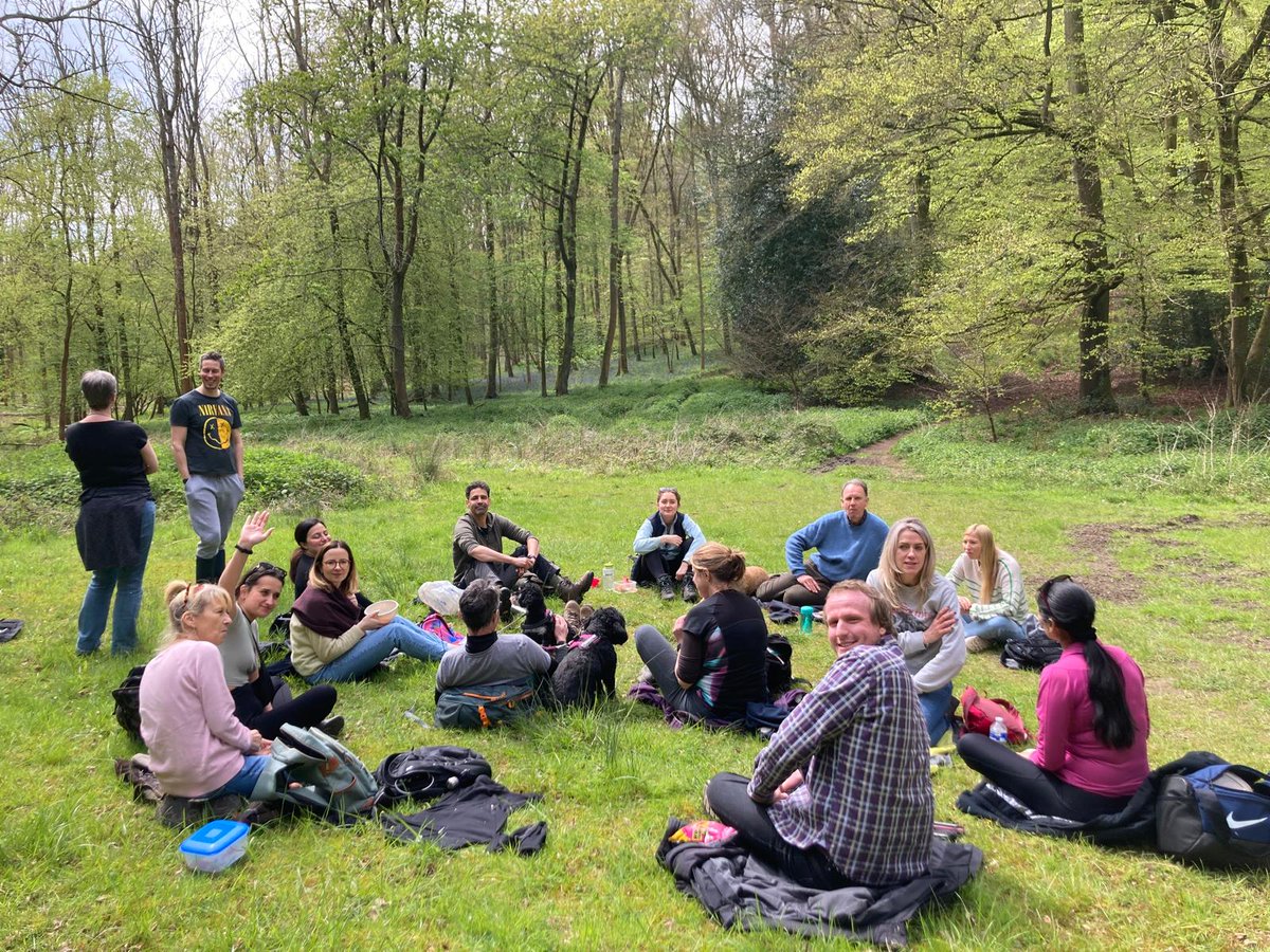 🌿🌞 The IH team Celebrating #NationalWalkingMonth with a scenic 7-mile trek with our furry companions! Starting at the 5 Horse Shoes in Swyncombe, we logged 16,000 steps amidst a backdrop of blooming bluebells🐾 Our countryside stroll was a breath of fresh air #TeamBonding