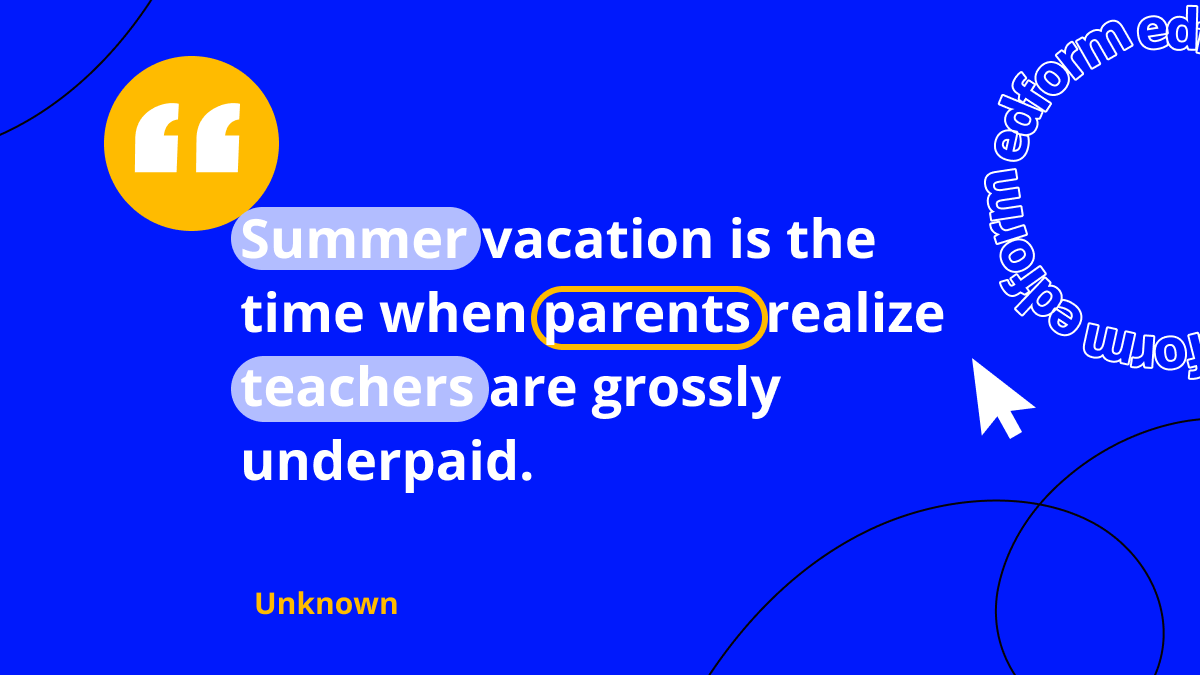 edform_com's tweet photo. 💯We are getting closer and closer to the biggest teacher appreciation time of the year. Stay tuned!
#MotivationalQuotes #TEACHers #school #k12 #education #schooldays https://t.co/LglKBNoqFw