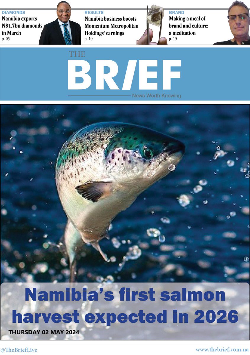 Our Thursday edition is out. Click
epaper.thebrief24.com/2024/May+2024/… to download your FREE copy.
#namibia #BusinessNews #oilandgas