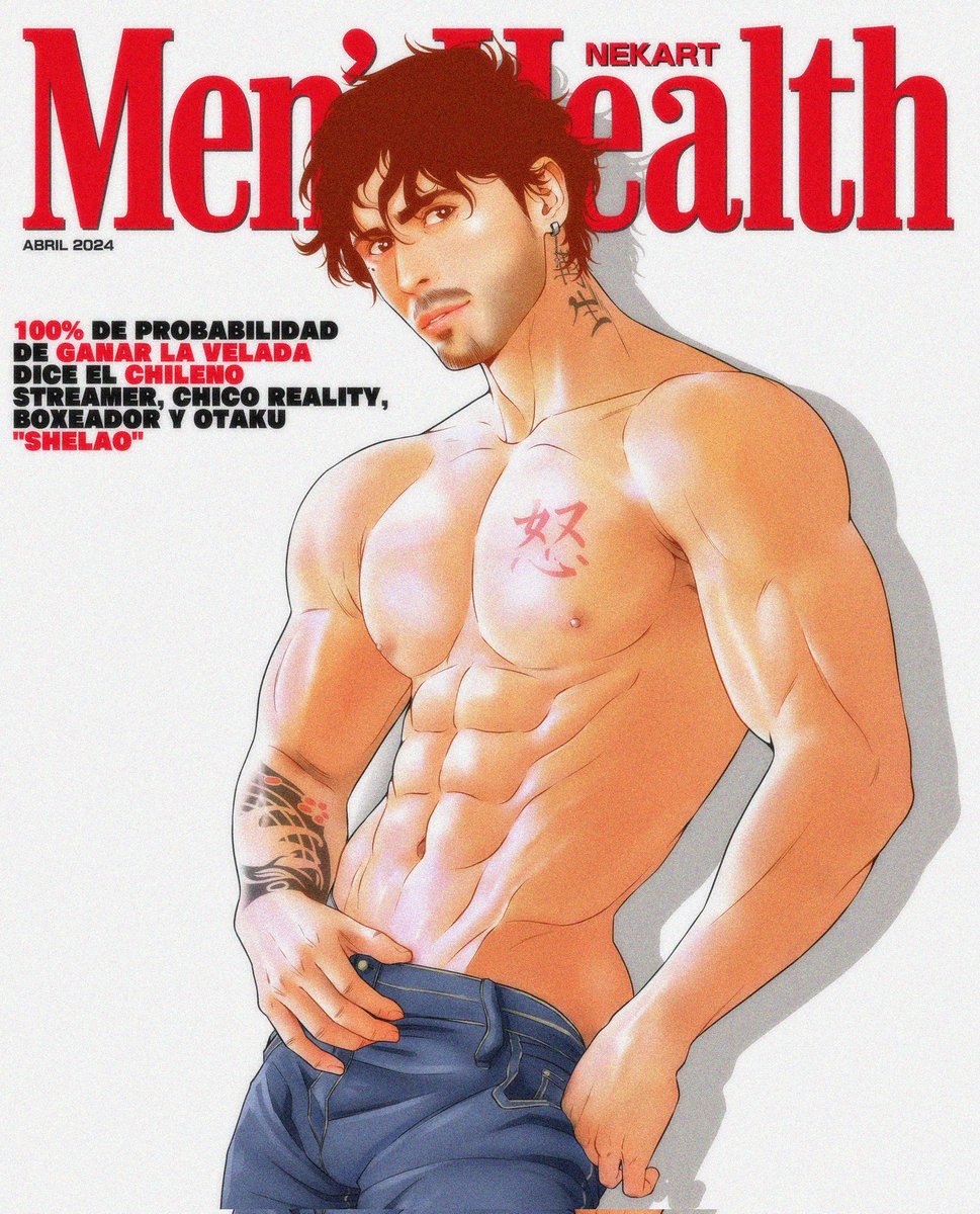Dibujito para @shelao40 como portada de Men's Health uwu 🐧✨️💕
#shelao #MensHealth