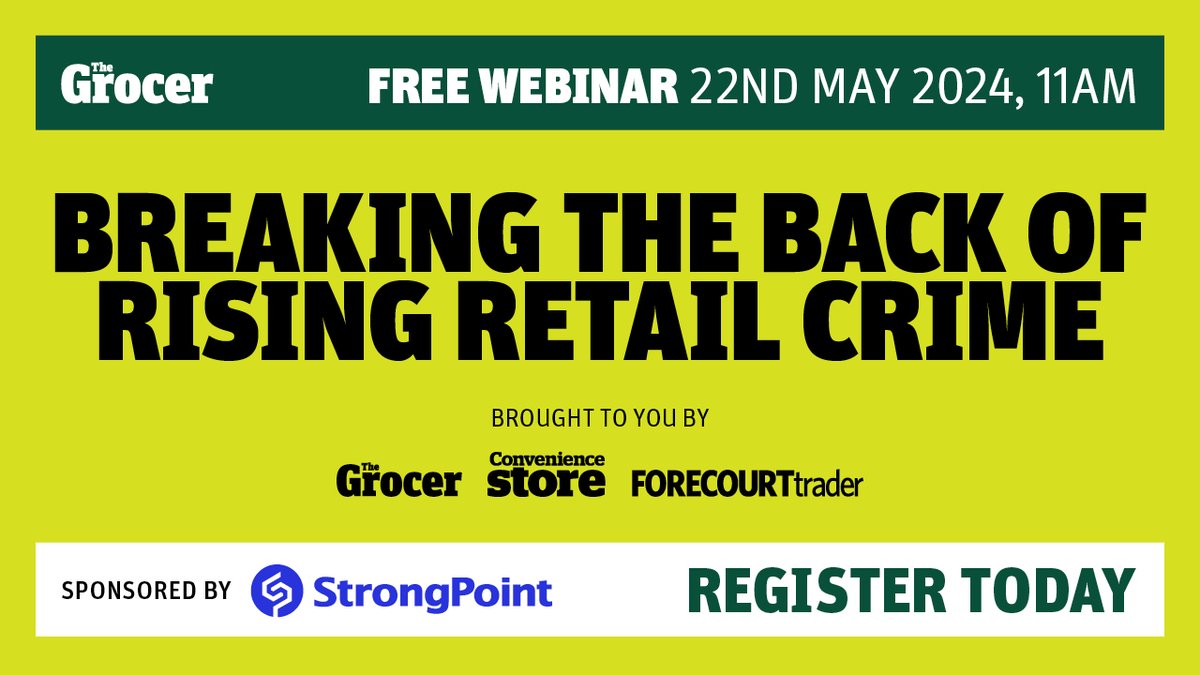 Join us on 22 May at 11am for a special edition webinar, where we will uncover the impact of #retailcrime on business, employees & customers and discuss workable solutions on how to tackle the issue

Register for free today: bit.ly/3wlICPx
 
Sponsored by @StrongPointHQ