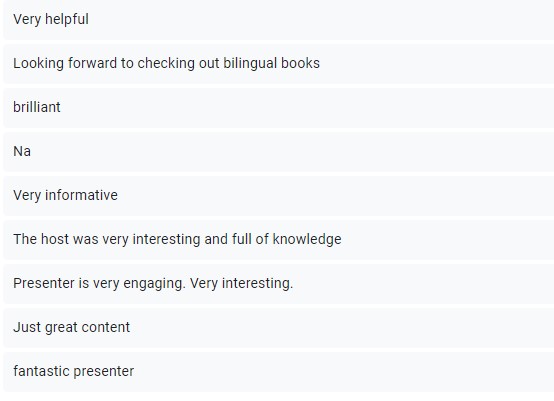 🙏🙏🙏 Míle buíochas @MrsKirstBarrett for another excellent EAL webinar. Looking forward to next Thursday's webinar Multilingual Poetry-Bringing Language Together @TraleeESC @CentreNavan Register zoom.us/webinar/regist…