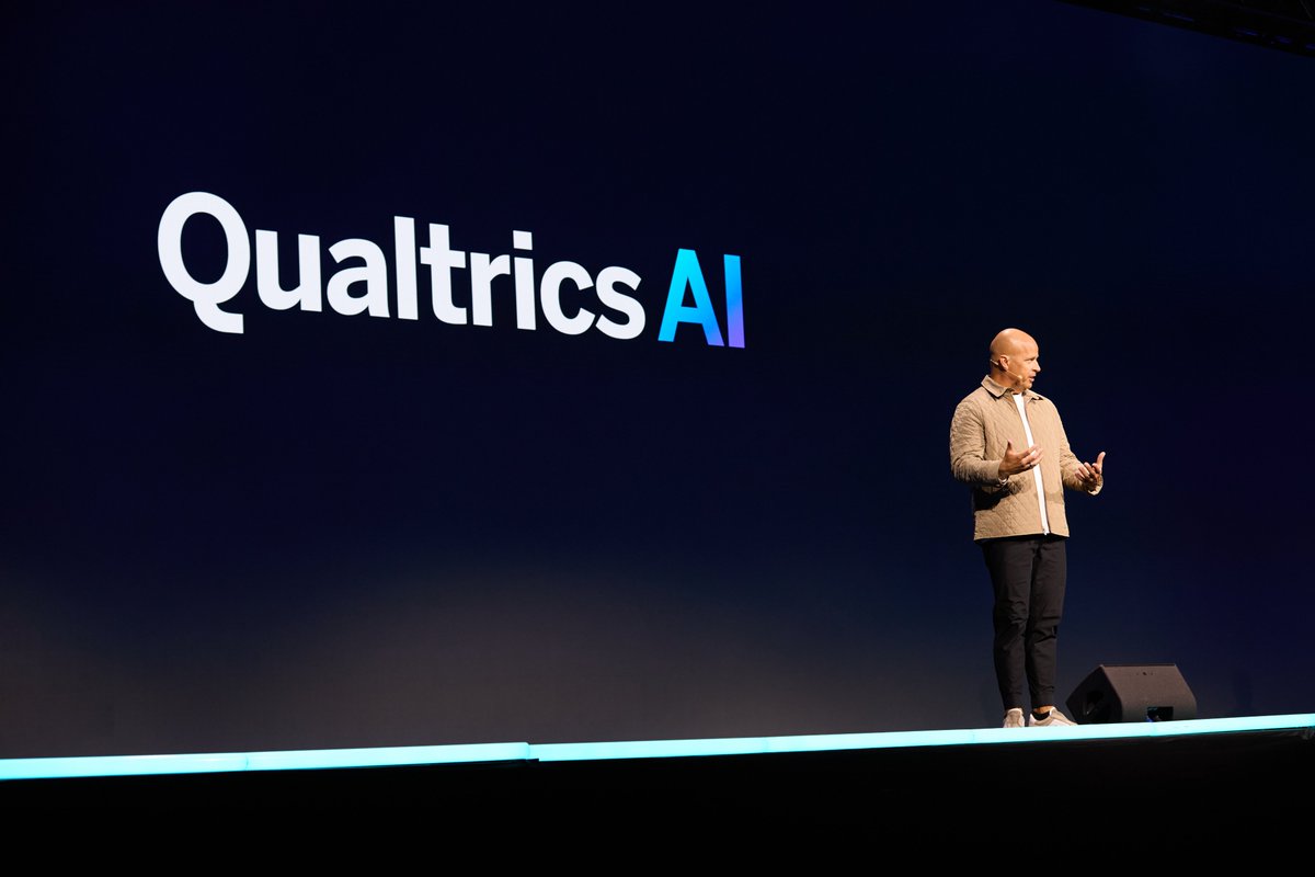 'Qualtrics AI will change how you design, deliver, and improve the experiences for your customers and employees in ways that no other AI can.' @Anderson talks about putting AI into the foundation of the Qualtrics platform at #QualtricsX4. Learn more: bit.ly/3QvtAxA