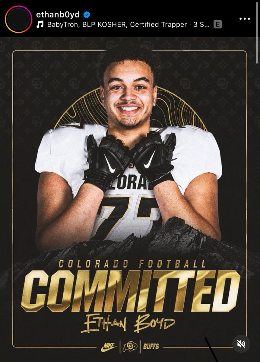 Former Michigan State offensive tackle Ethan Boyd commits to Colorado. Boyd played in all 12 games and started 3 games at right tackle for the Spartans last year. He was a 2021 three-star recruit and is listed at 6-7, 326.