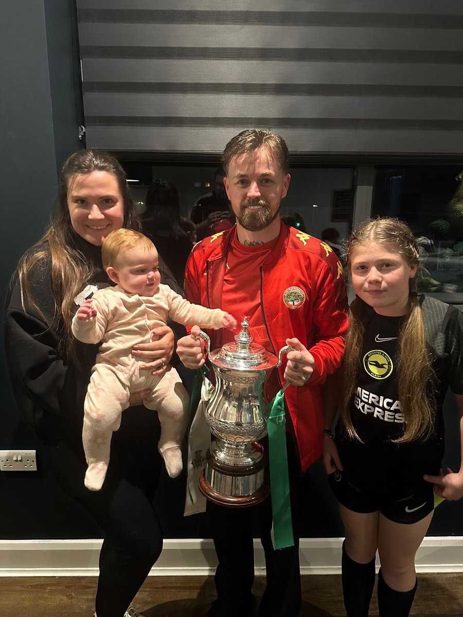 JamesMac9's tweet photo. 23/24 Season ☑️🏆

39 Appearances
Surrey Senior Cup Winners
3rd Round of the FA Trophy vs Hereford
9th out of 21 in the League
Big love for this group

Not a bad season I suppose 🤷

Plenty of life left 👴🏼🐶

❤️💚🌳⚡️ https://t.co/iRcNNlUfwd