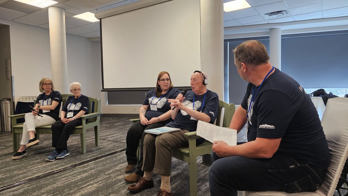 Our first podcast guest, 2022 co-host with @erindavis, and naming himself the 'king of the Green Bench', Doug Robinson shares his story at #WalkWithMe2024 in Ottawa.