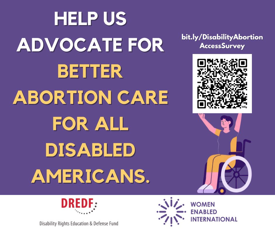 Calling all members of the disability community! Your experiences matter, especially when it comes to accessing abortion services. The Disability and Abortion Access Survey is here to gather your insights on what's working and how services can be improved. airtable.com/appYhRxuDdiTJx…