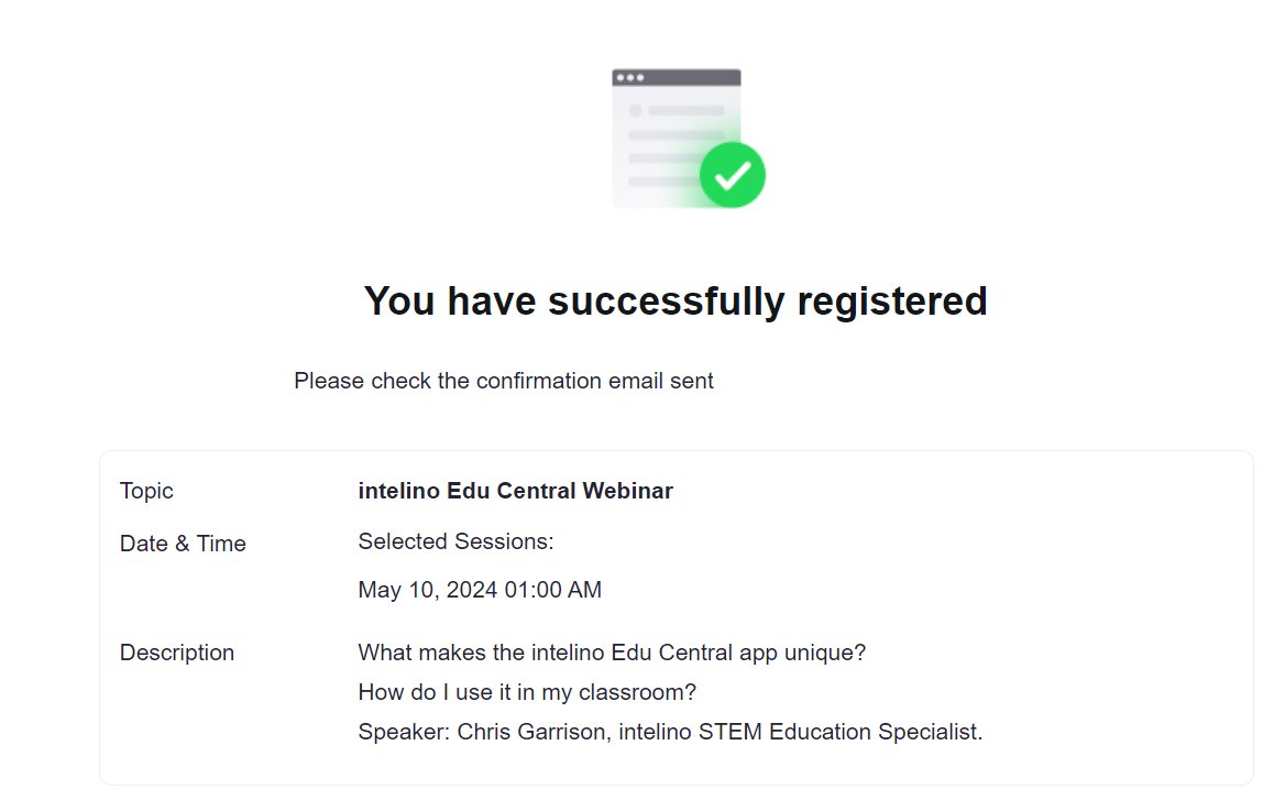 I know it will be 1am UK time but hey! I'm quite an insomniac anyway so looking forward to this webinar on Thursday 9 May with @CGedtech sharing his expertise on using @intelino Edu Central app.