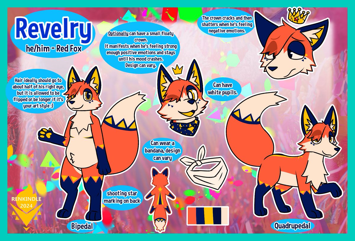 idk how consistently i'm gonna use him but uuuuuuh new fox sona :)