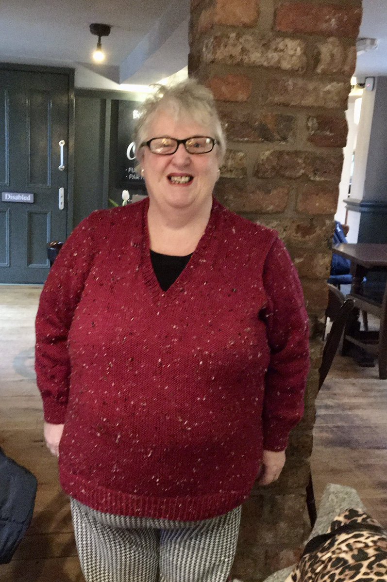 HandKnittedLove's tweet image. I did finish my red jumper and I’ve worn it a few times it’s lovely and comfortable to wear! It definitely kept me warm on those very cold days #knitting #knittingtherapy #knittingforme