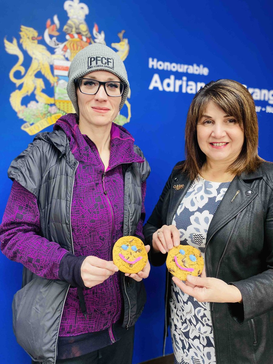 Thank you Nicole Buchanan, chair of the Red Deer Public School Division, for stopping by and supporting the Smile Cookie Campaign. 100% of proceeds go to supporting charities and community groups across Canada so go to Tim Hortons to support a good cause!